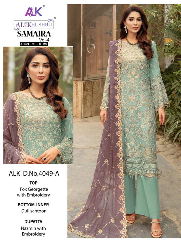 AL Khushbu Samaira Vol-4 4049 Colors