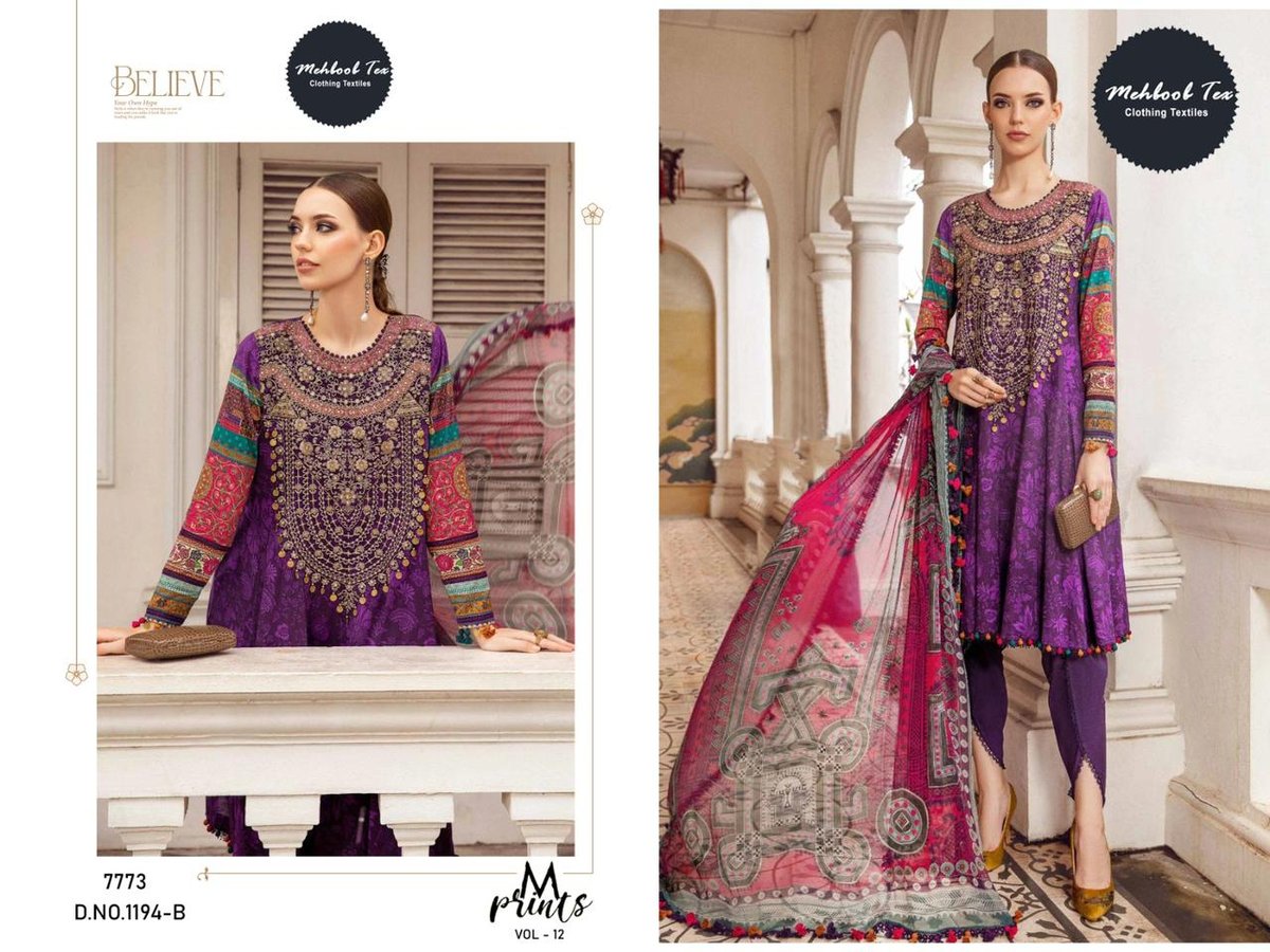 Mehboob Tex M.Print Vol-12 1194 Colors 2