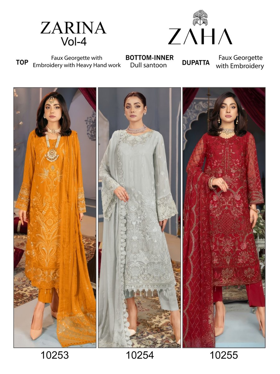 ZAHA ZARINA-VOL-4 10253 TO 10255 4