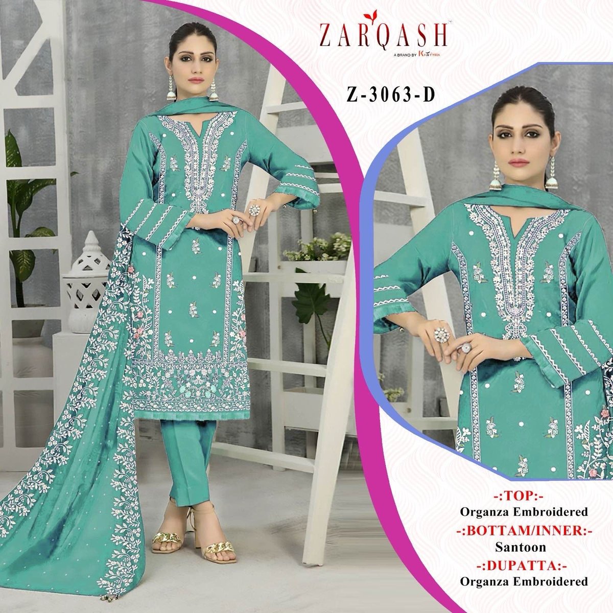 ZARQASH Z-3063-A TO Z-3063-D 4