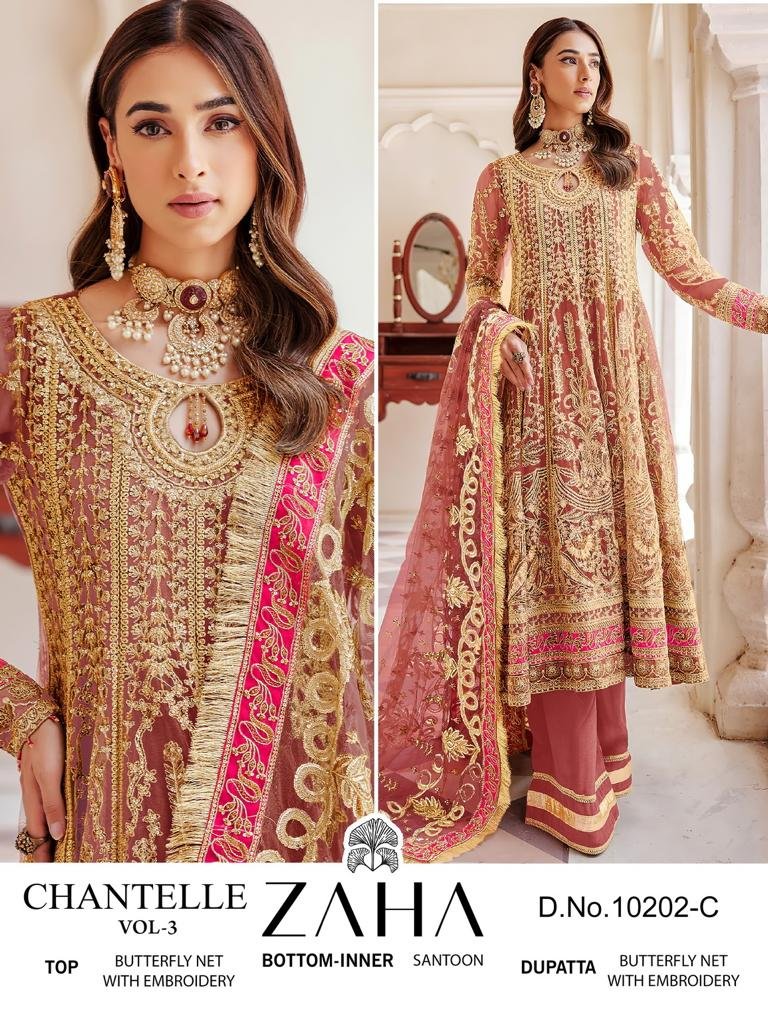 Zaha Chantelle Vol-3 10202 Colors 5