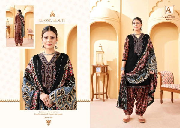 Alok Suit Amber Patiyala Edition Vol-3 1387-001 to 1387-008 Series