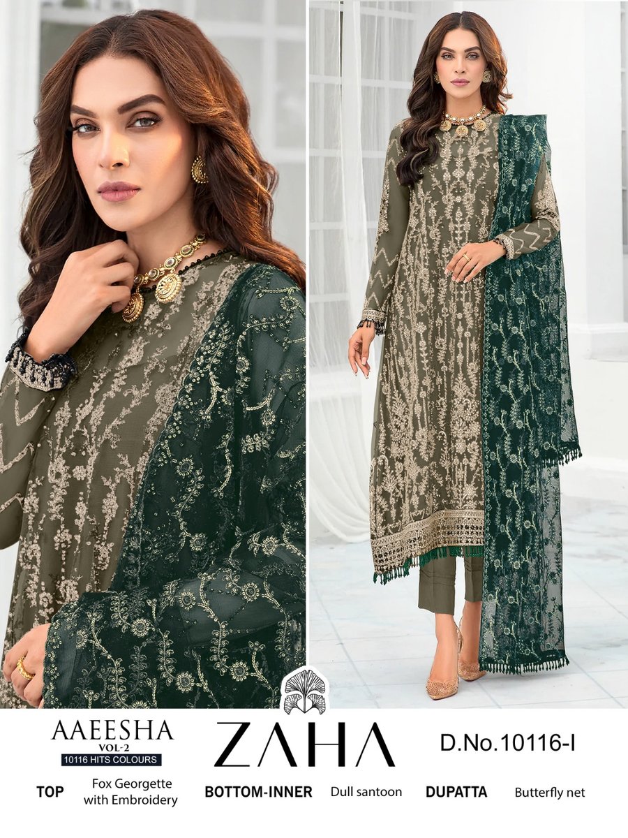 ZAHA AAEESHA VOL-2 10116-I TO 10116-L 1