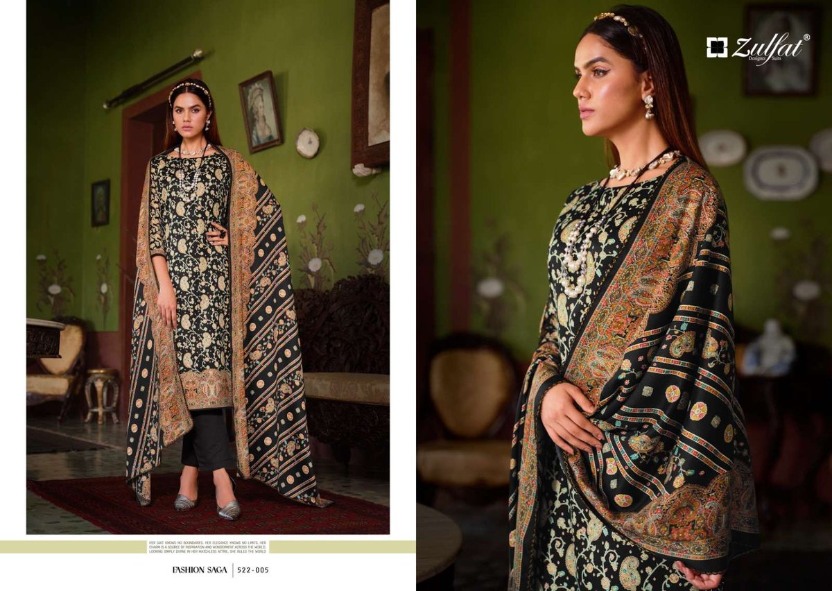 Zulfat Designer Raabia 522-001 to 522-008 Series 5