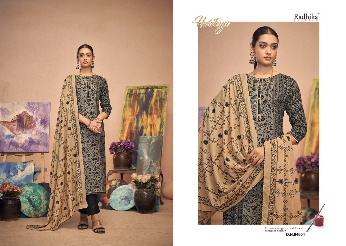RADHIKA FASHION AZARA BLACK BERRY VOL-12 94001 TO 94004 4