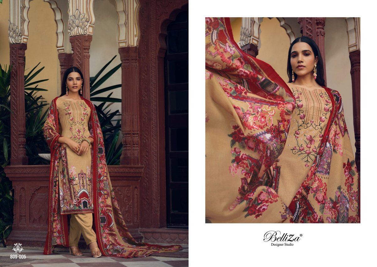Belliza Designer Naira Vol-15 809-001 to 809-010 Series 5