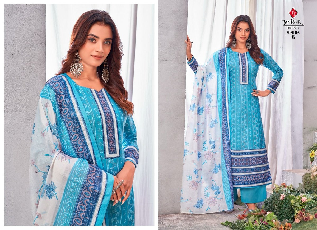 TANISHK FASHION GAZAL-BANDHNI 59001 TO 59008 5