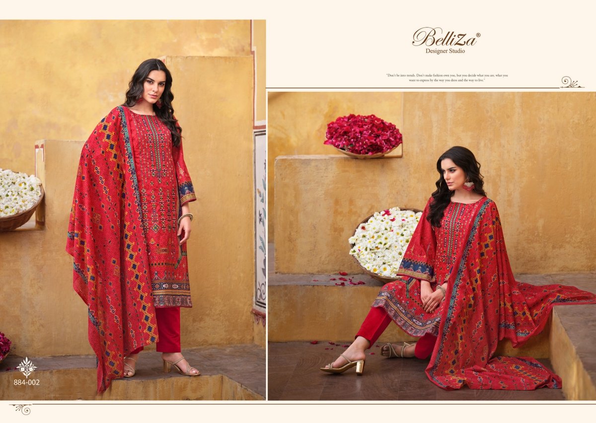 BELLIZA DESIGNER BIN SAEED VOL-3 884-001 TO 884-008 2
