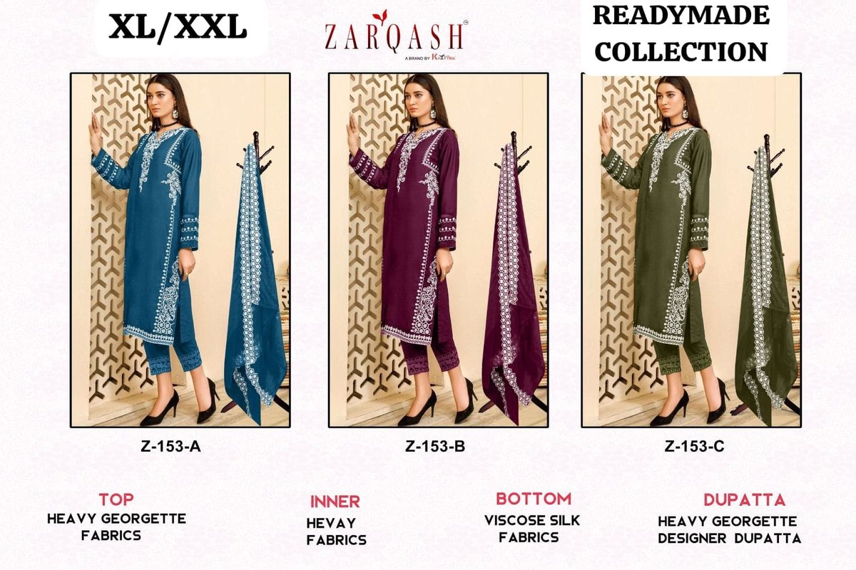 ZARQASH READYMADE COLLECTION Z-153-A TO Z-153-C 4