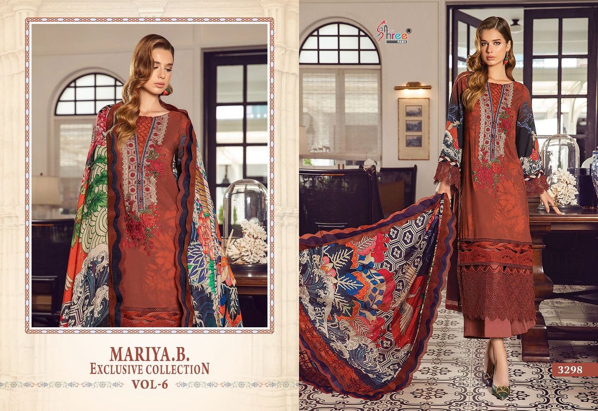 SHREE FAB MARIA B EXCLUSIVE COLLECTION VOL-06 SERIES 3298 TO 3305 1