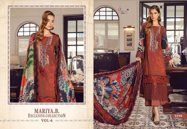 SHREE FAB MARIA B EXCLUSIVE COLLECTION VOL-06 SERIES 3298 TO 3305