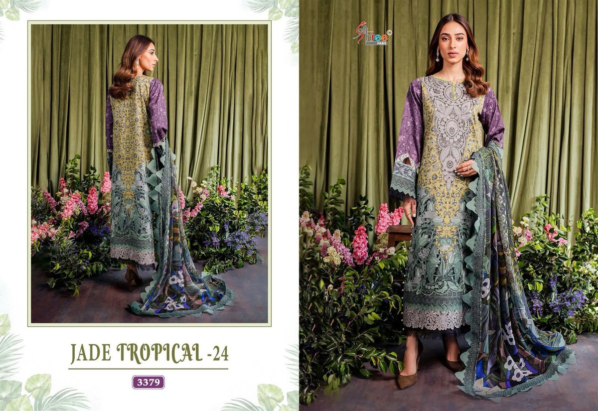 SHREE FAB JADE TROPICAL-24 3376 TO 3379 4