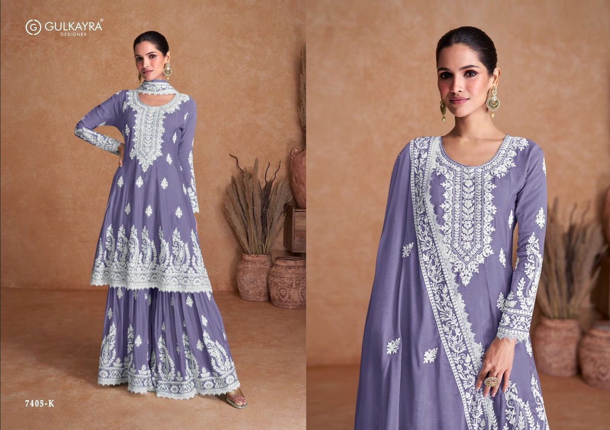 GULKAYRA DESIGNER VAMIKA 7405-K TO 7405-N 3