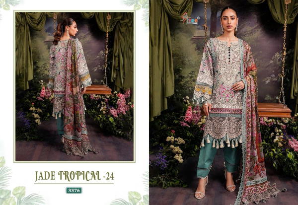 SHREE FAB JADE TROPICAL-24 3376 TO 3379