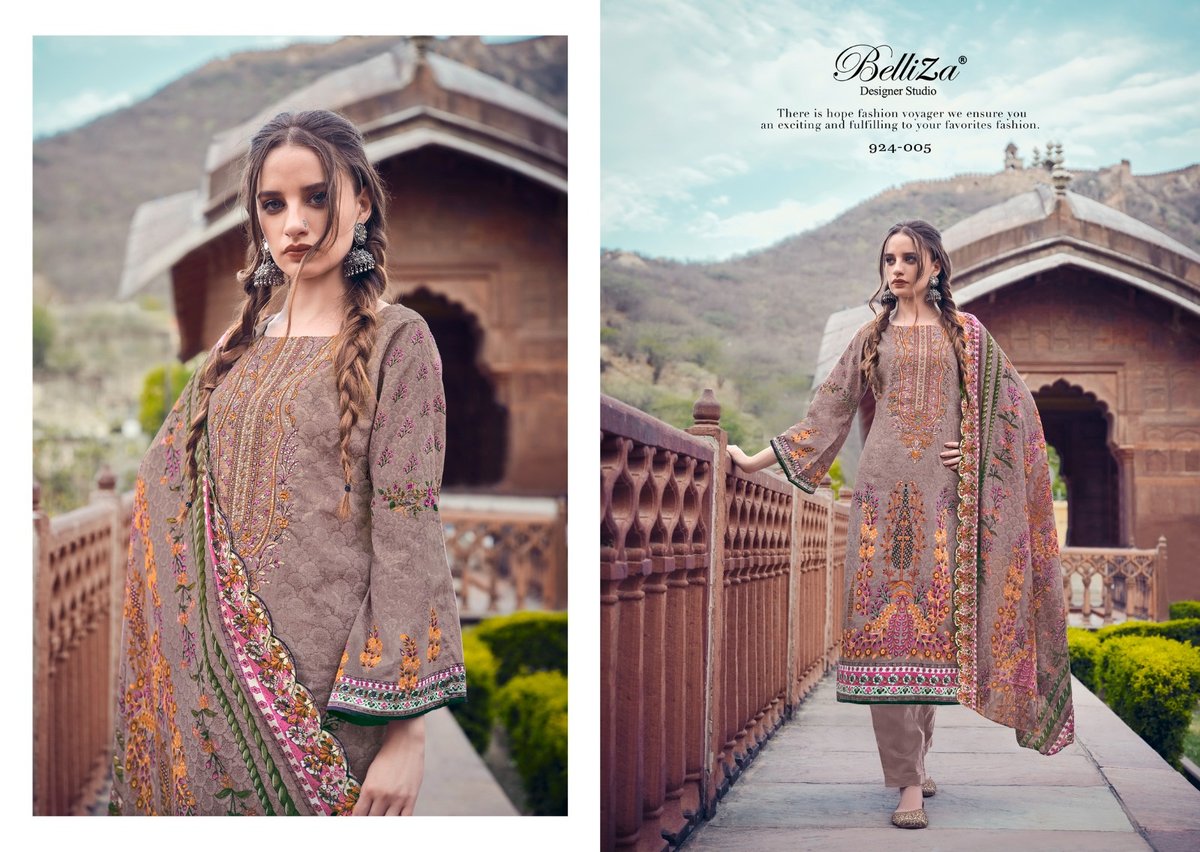 BELLIZA DESIGNER GUZARISH VOL-11 924-001 TO 924-008 5