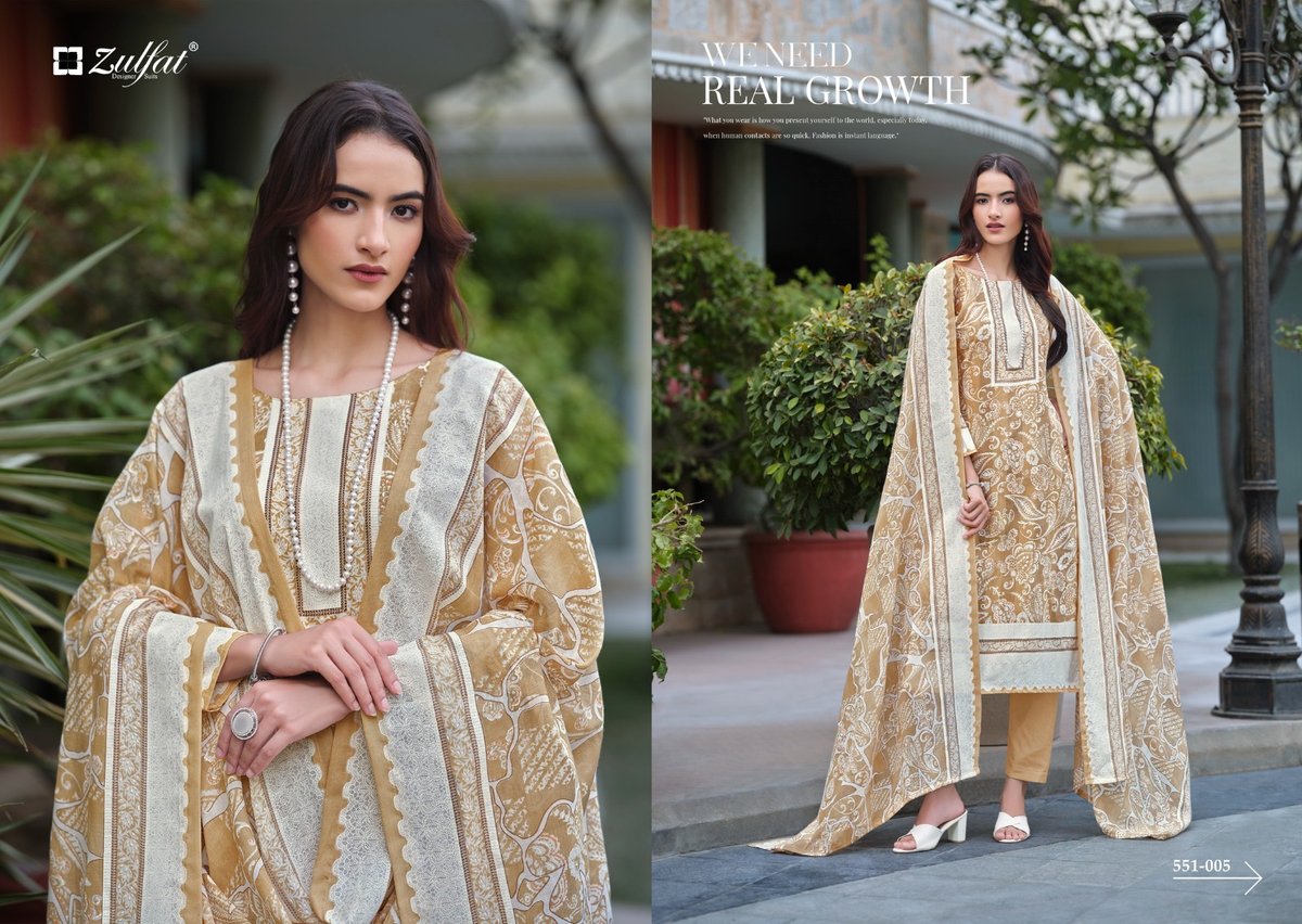 ZULFAT DESIGNER FARHANA VOL-7 551-001 TO 551-008 5