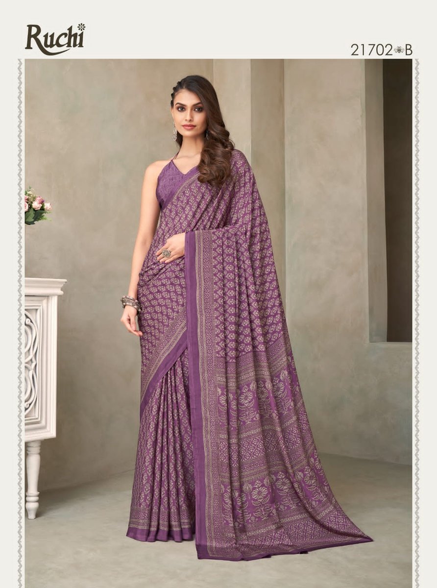 Ruchi Saree Vivanta Silk 18th Edition 21701-21706 Series 4