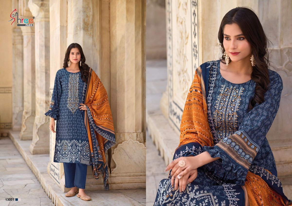 SHREE FABS BIN SAEED LAWN COLLECTION VOL-13 13001 TO 13006 1
