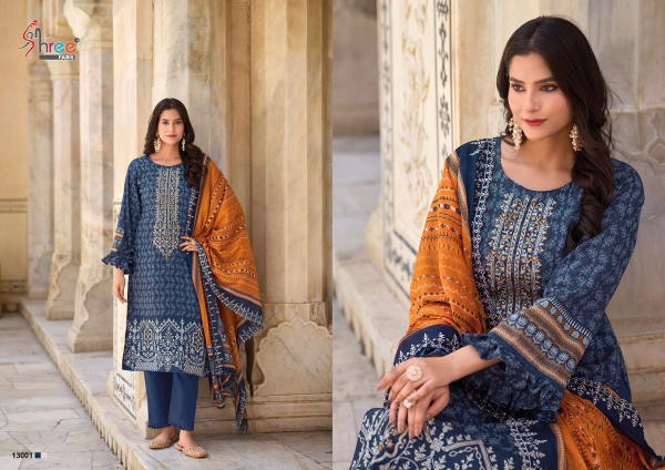 SHREE FABS BIN SAEED LAWN COLLECTION VOL-13 13001 TO 13006