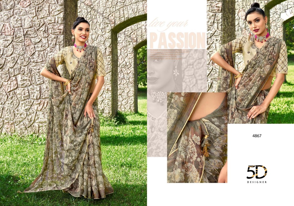 5D DESIGNER PANKHUDI 4861 TO 4868 7