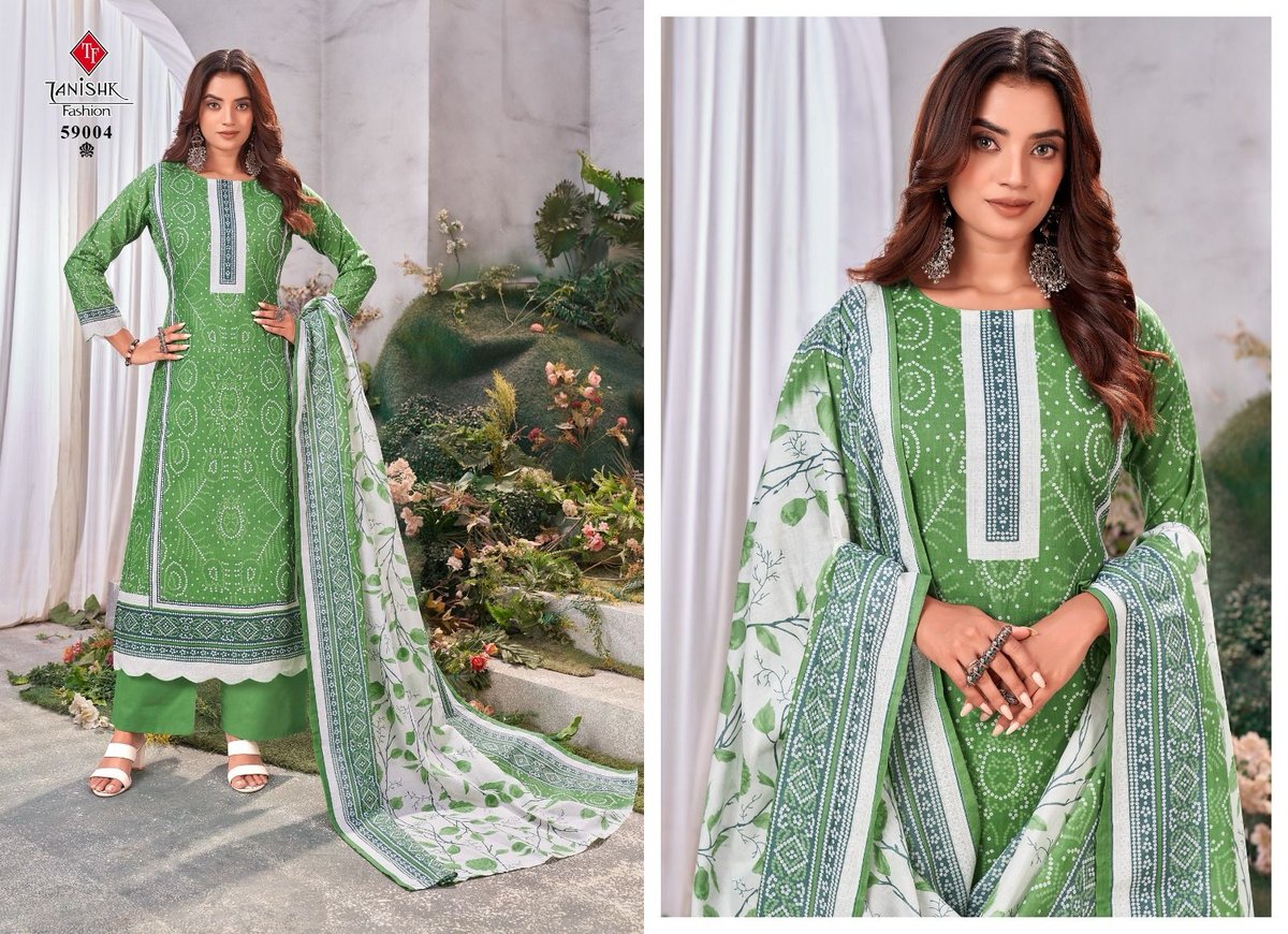 TANISHK FASHION GAZAL-BANDHNI 59001 TO 59008 4