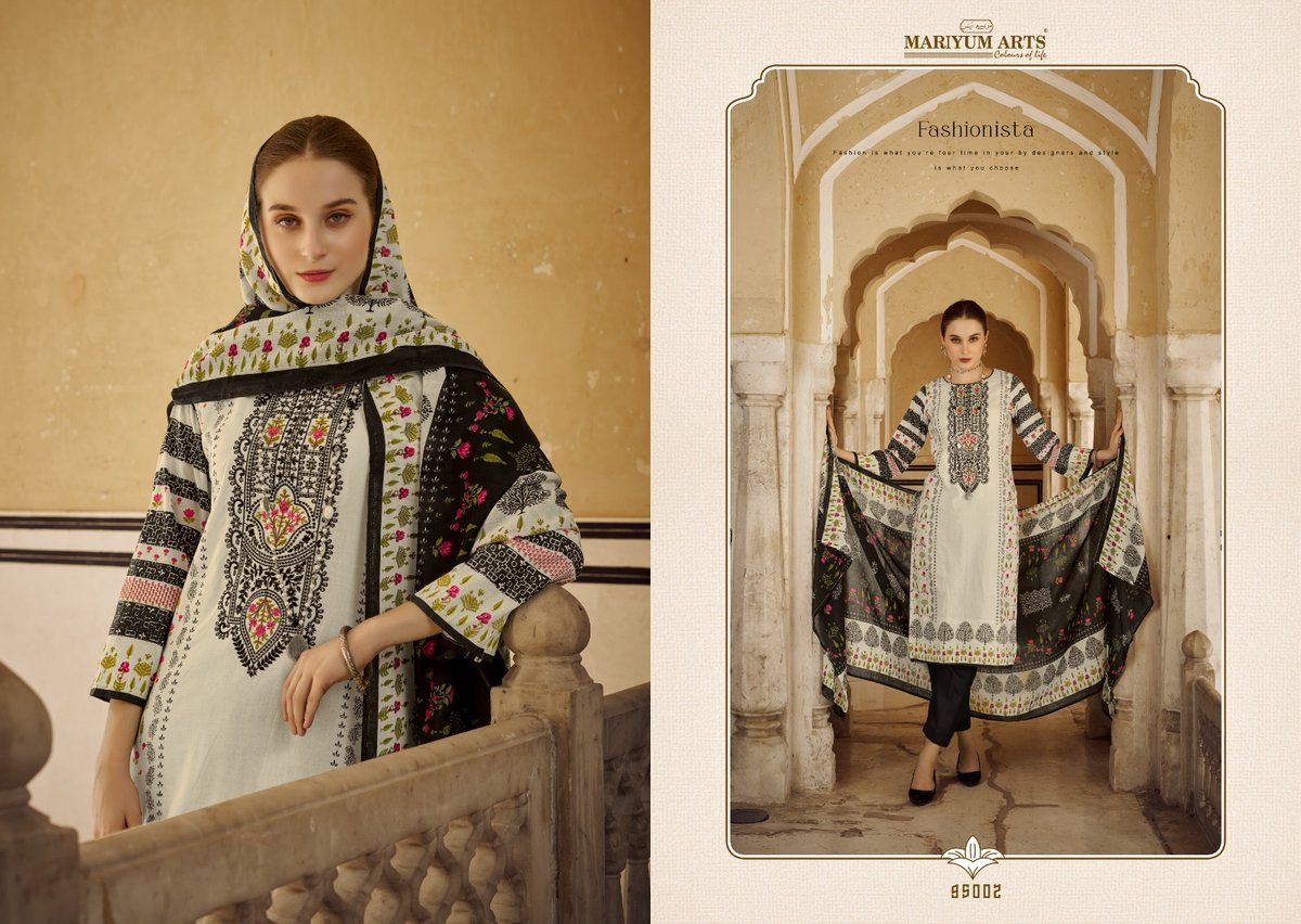 MARIYUM ARTS BLACK & WHITE 95001 TO 95006 2