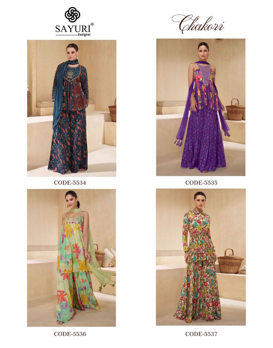 SAYURI DESIGNER CHAKORI  5534 TO 5537 SERIES 5