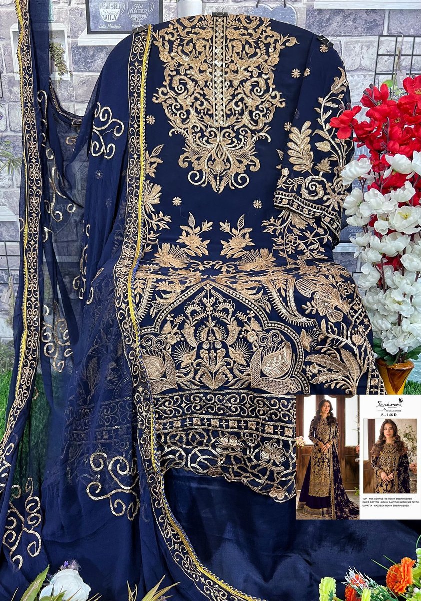 Serine Pakistani Suit S-146 Colors 8