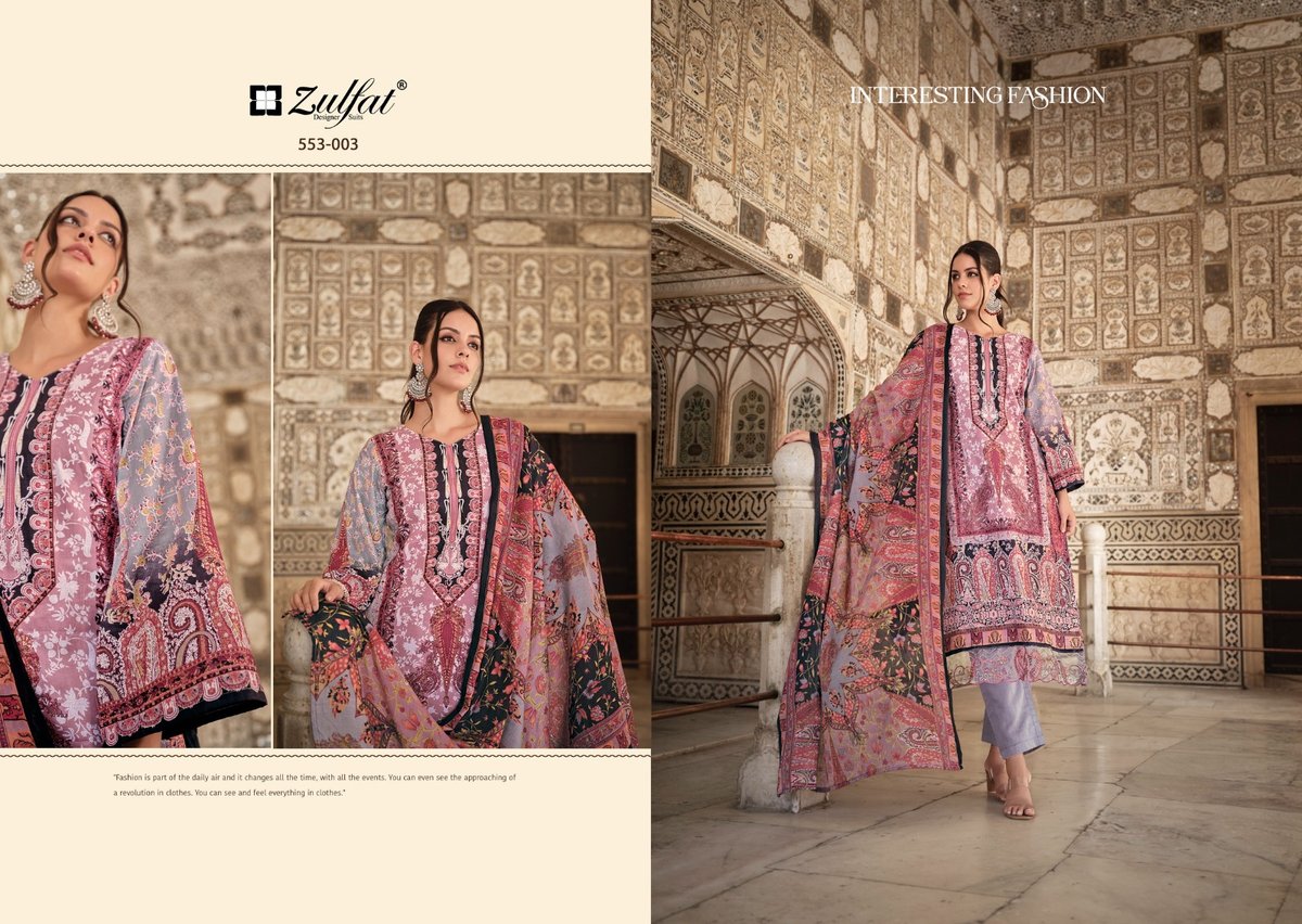 ZULFAT DESIGNER GULREZ VOL-2 553-001 TO 553-008 3
