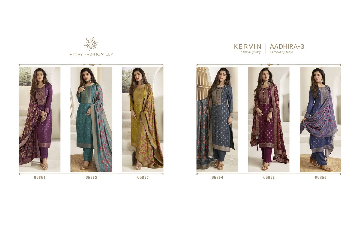 Vinay Fashion Kervin Aadhira Vol-3 65851-65856 Series 7