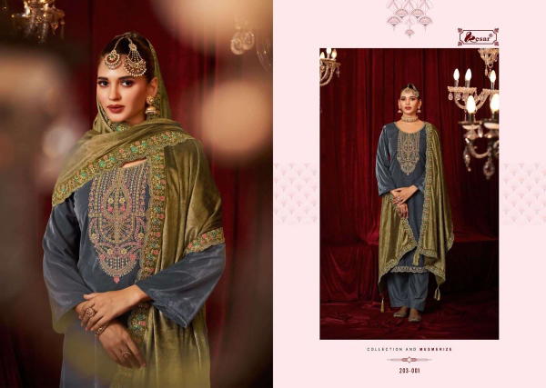 Kesar Kashmiri Shawl 230-001 to 230-006 Series
