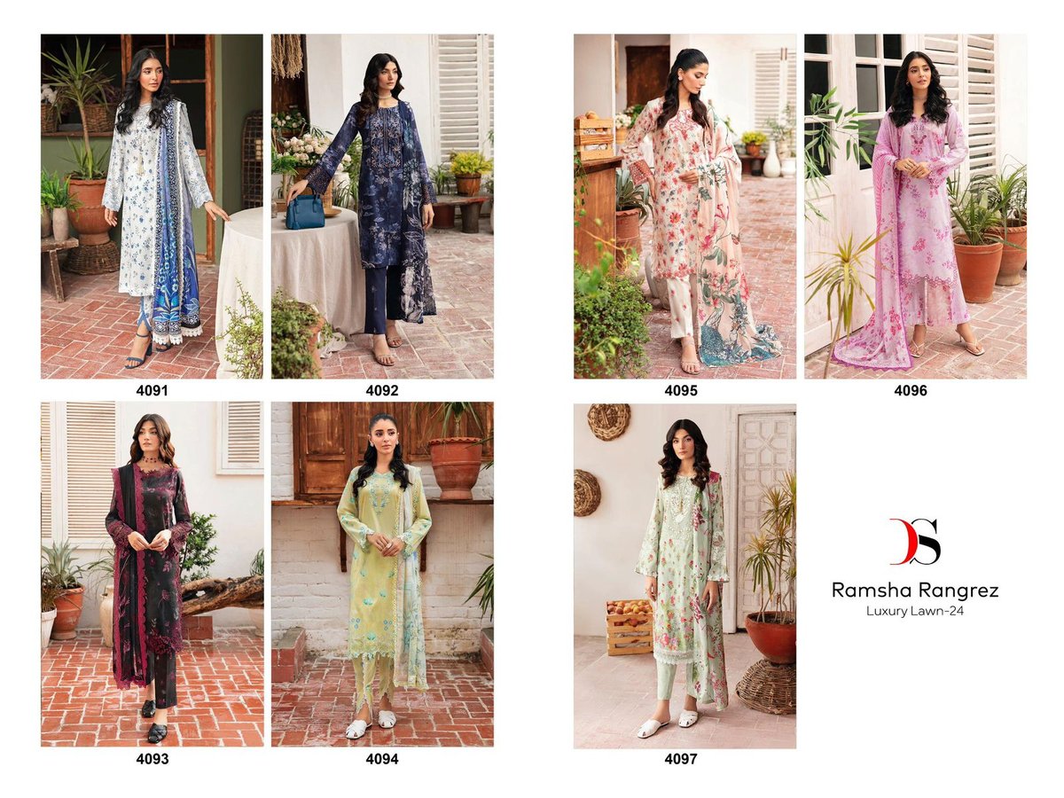 DEEPSY SUITS RAMSHA RUNGREZ 4091 TO 4097 8