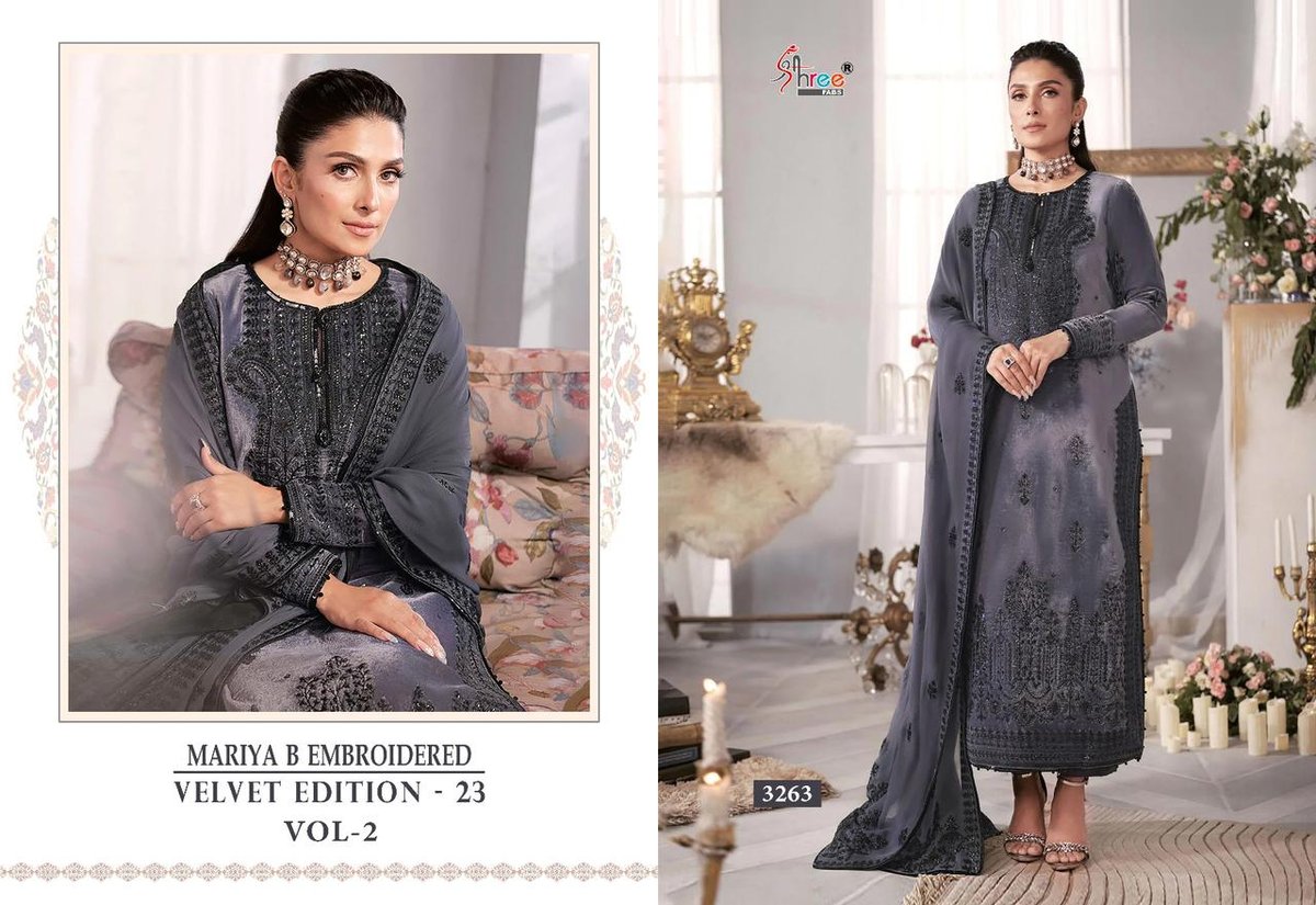 Shree Fab Mariya B Embroidered Velvet Edition 23 Vol-2 3259-3263 Series 5