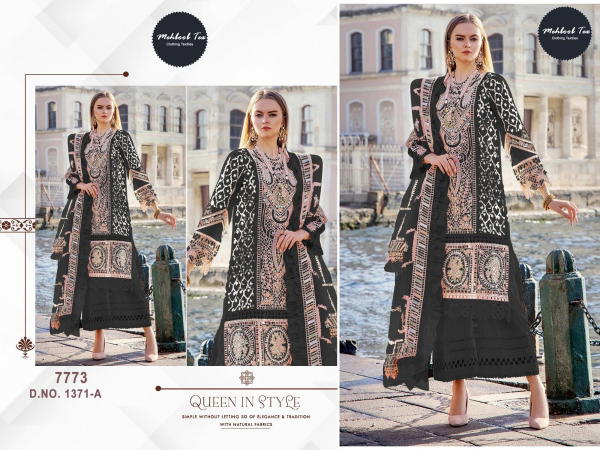 MEHBOOB TEX MARIA B CHIKAN COLLECTION 1371-A TO 1371-B