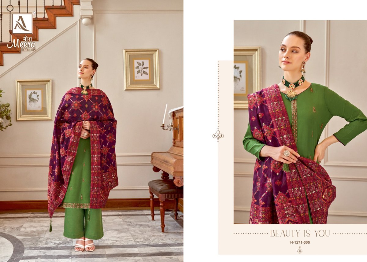 Alok Suit Meera Edition Vol-12 1271-001 to 1271-006 Series 5