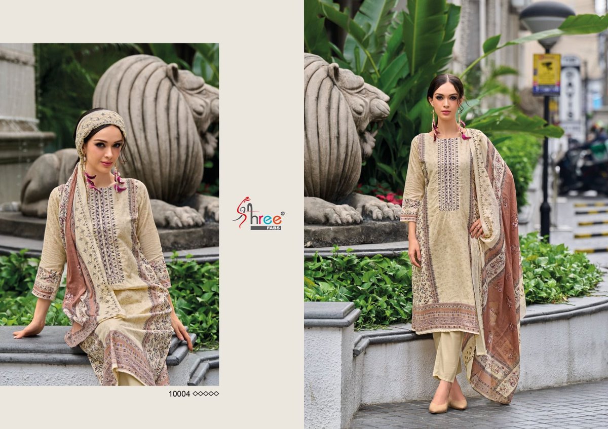 SHREE FAB BIN SAEED LAWN COLLECTION VOL-10 10001 TO 10006 4
