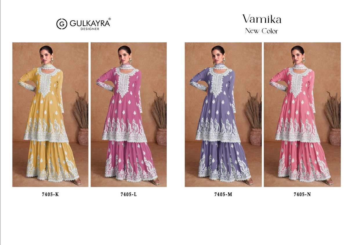 GULKAYRA DESIGNER VAMIKA 7405-K TO 7405-N 5