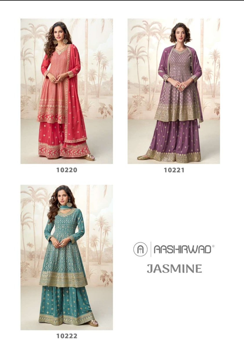 AASHIRWAD CREATION JASMINE 10220 TO 10222 4