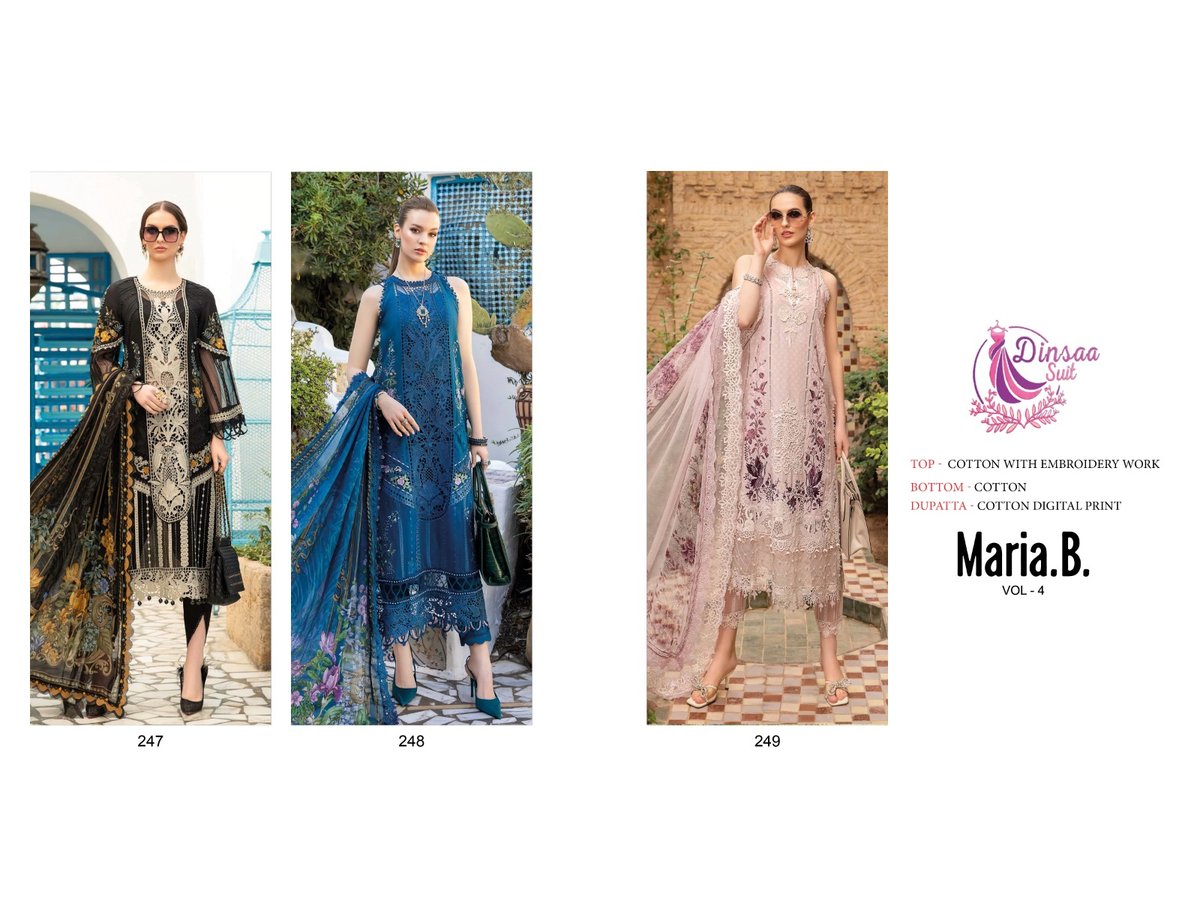 DINSAA SUIT MARIA B VOL-4 247 TO 249 4