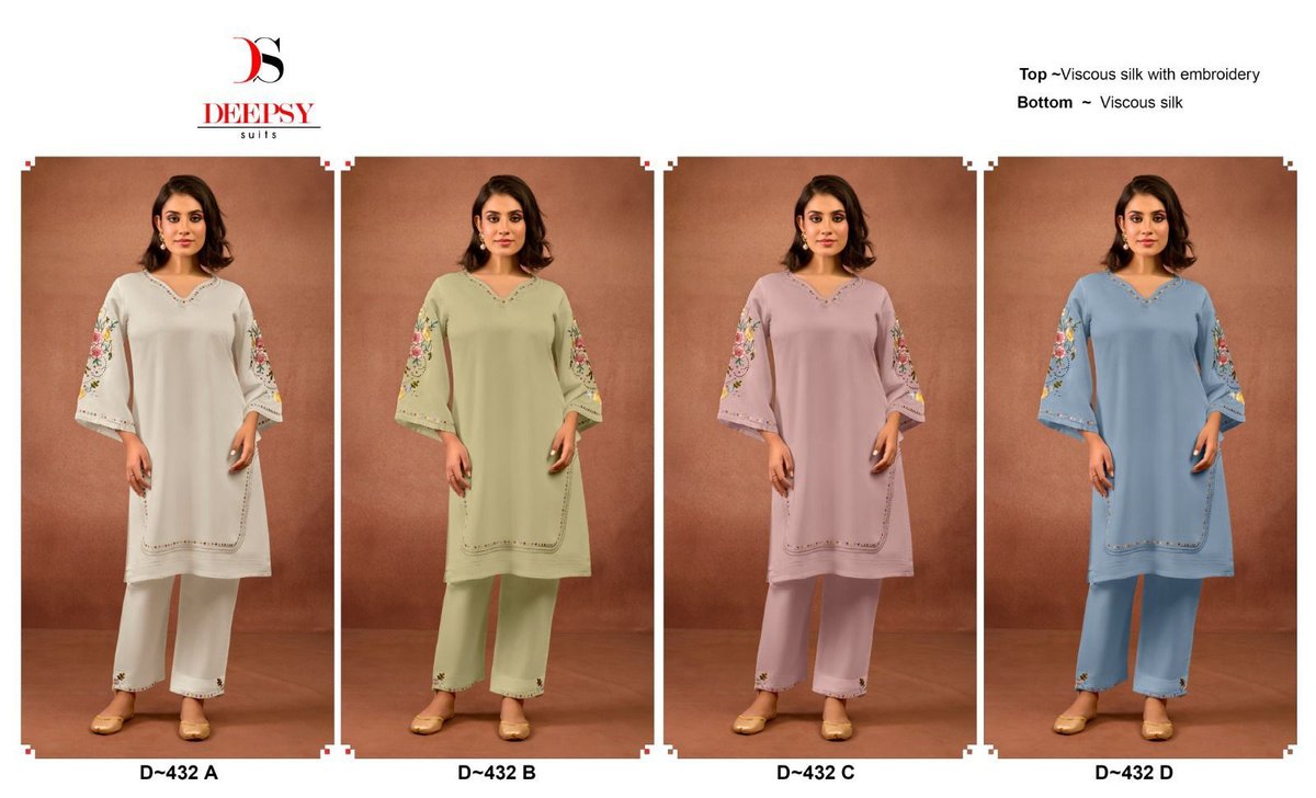 DEEPSY SUITS READY TO WEAR COLLECTION D-432-A TO D-432-D 5