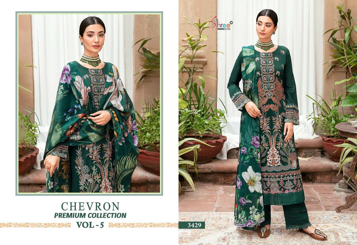 SHREE FAB CHEVRON PREMIUM COLLECTION VOL-05 3423 TO 3430 7