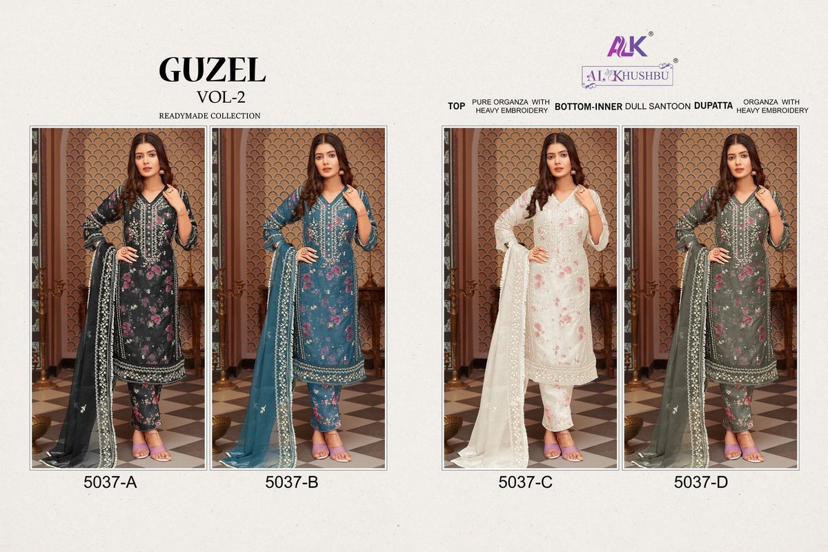 AL KHUSHBU GUZAL VOL-2 5037-A TO 5037-D 5