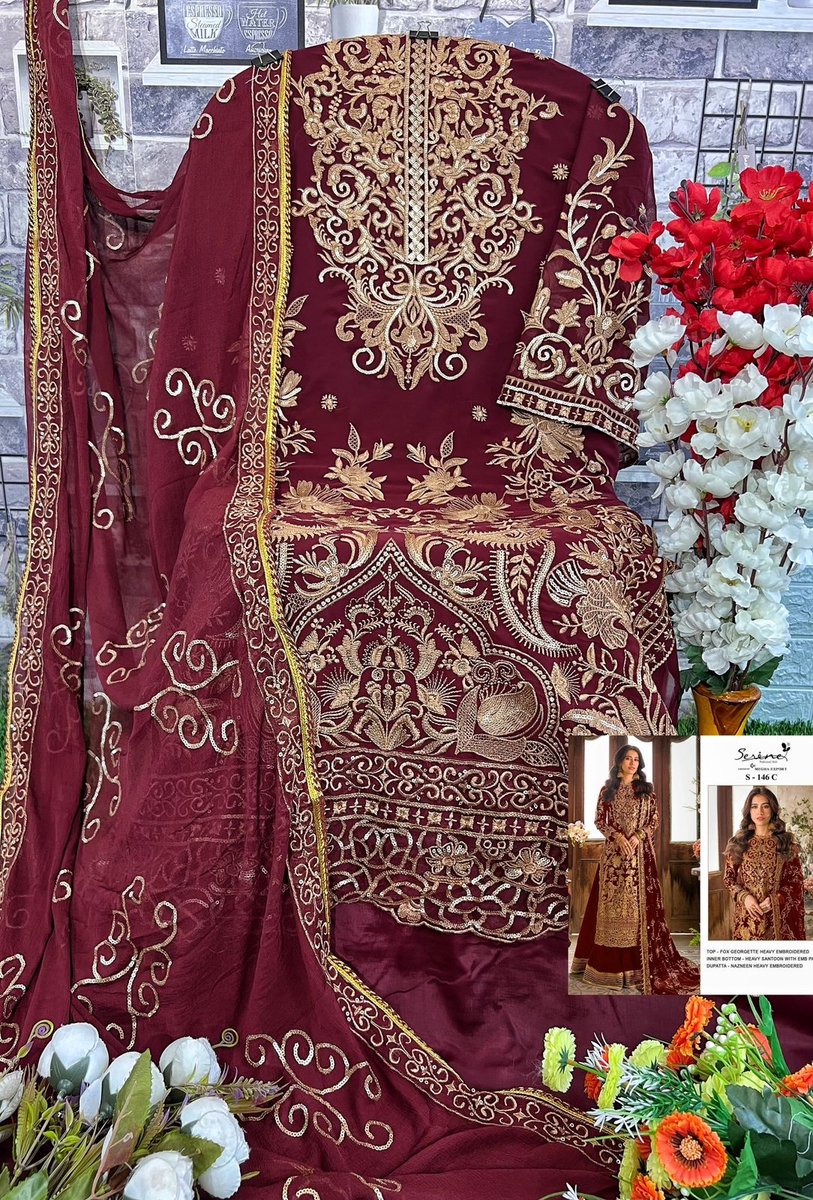 Serine Pakistani Suit S-146 Colors 6