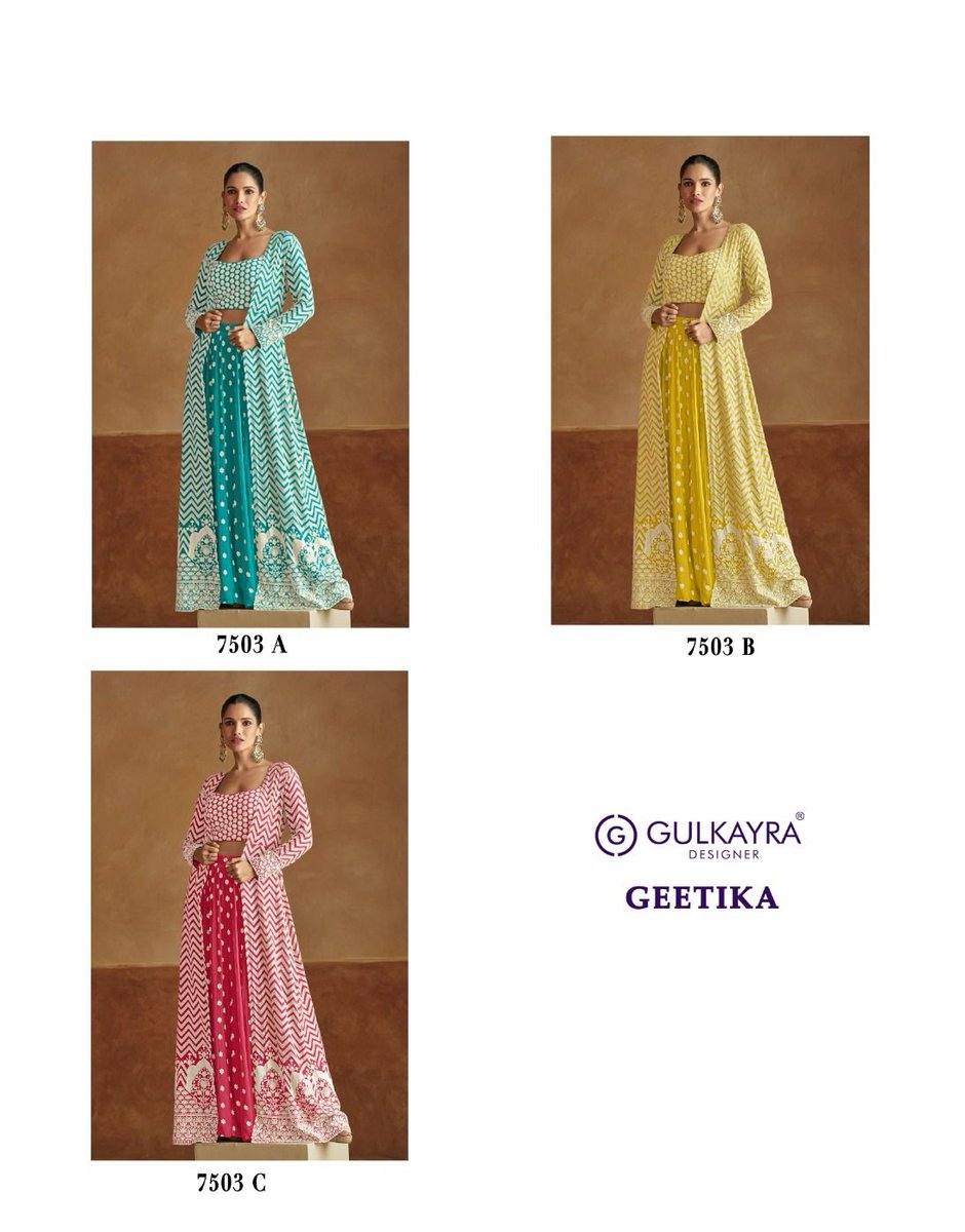 GULKAYRA DESIGNER GEETIKA 7503-A TO 7503-C 4