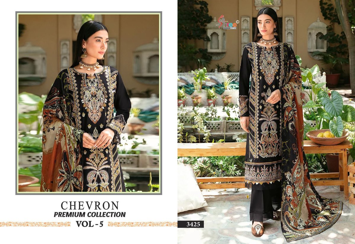 SHREE FAB CHEVRON PREMIUM COLLECTION VOL-05 3423 TO 3430 3