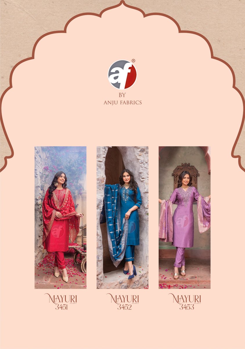 ANJU FABRIC MAYURI VOL-4 3451 TO 3453 4