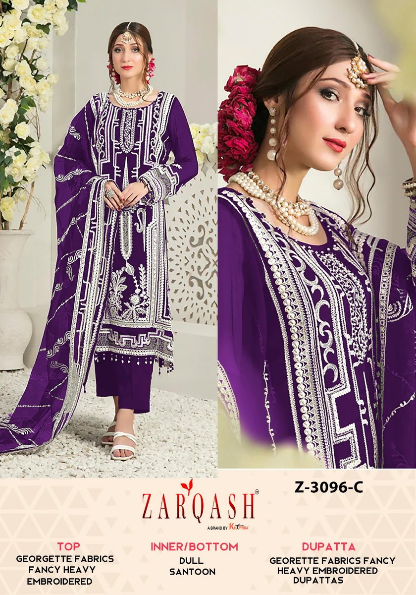 ZARQASH SUITS Z-3096-A TO Z-3096-D 3