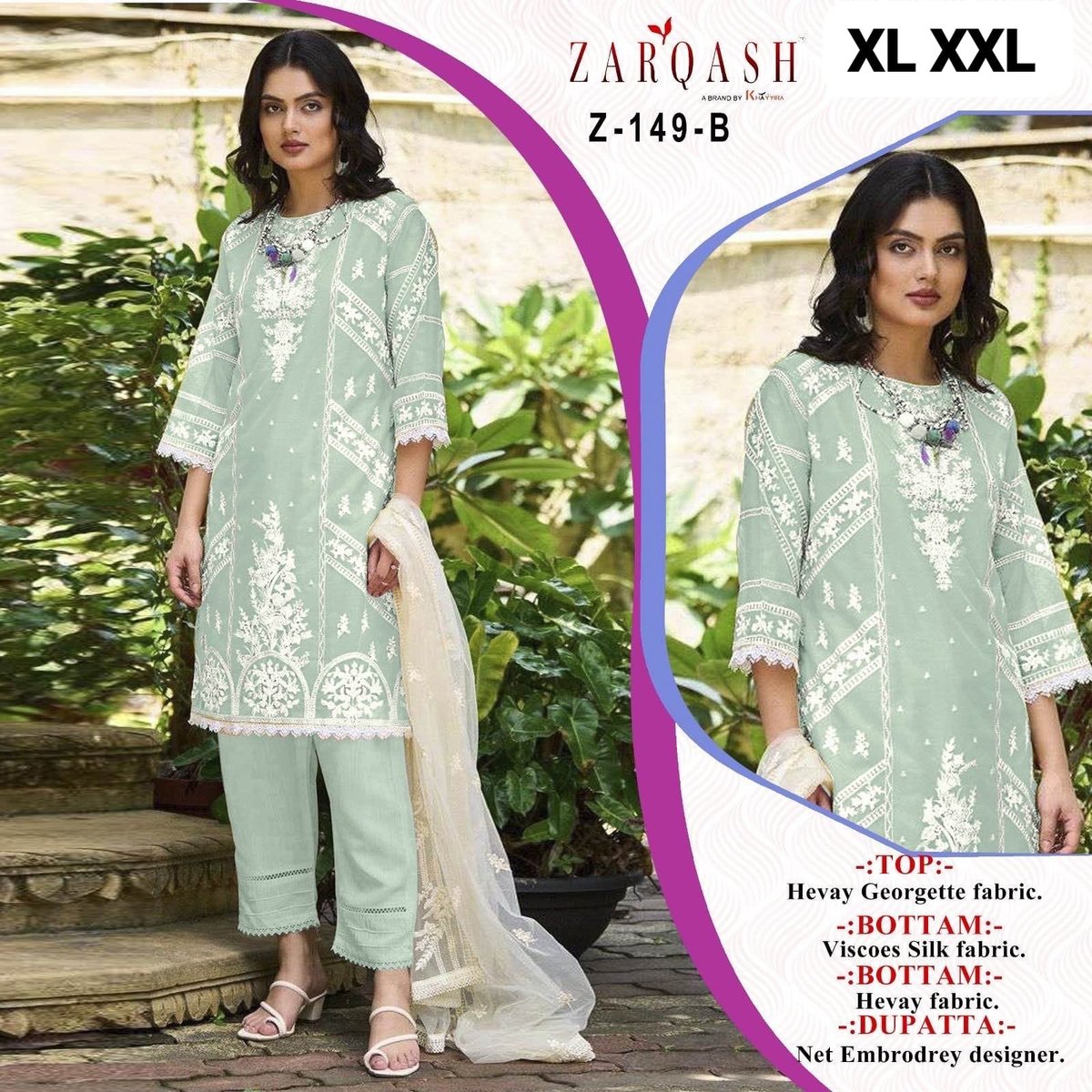 ZARQASH READYMADE COLLECTION Z-149-B TO Z-149-C 1
