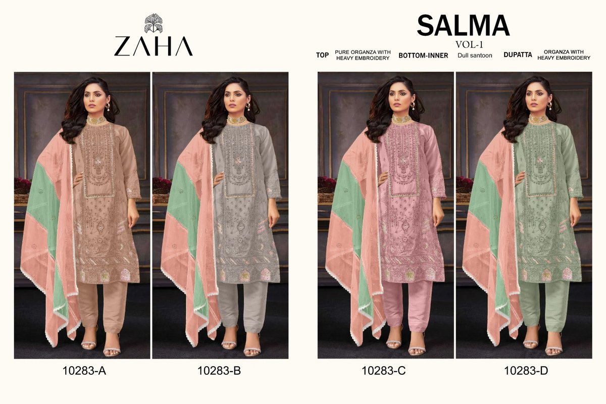 ZAHA SALMA VOL-1 10283-A TO 10283-D 5