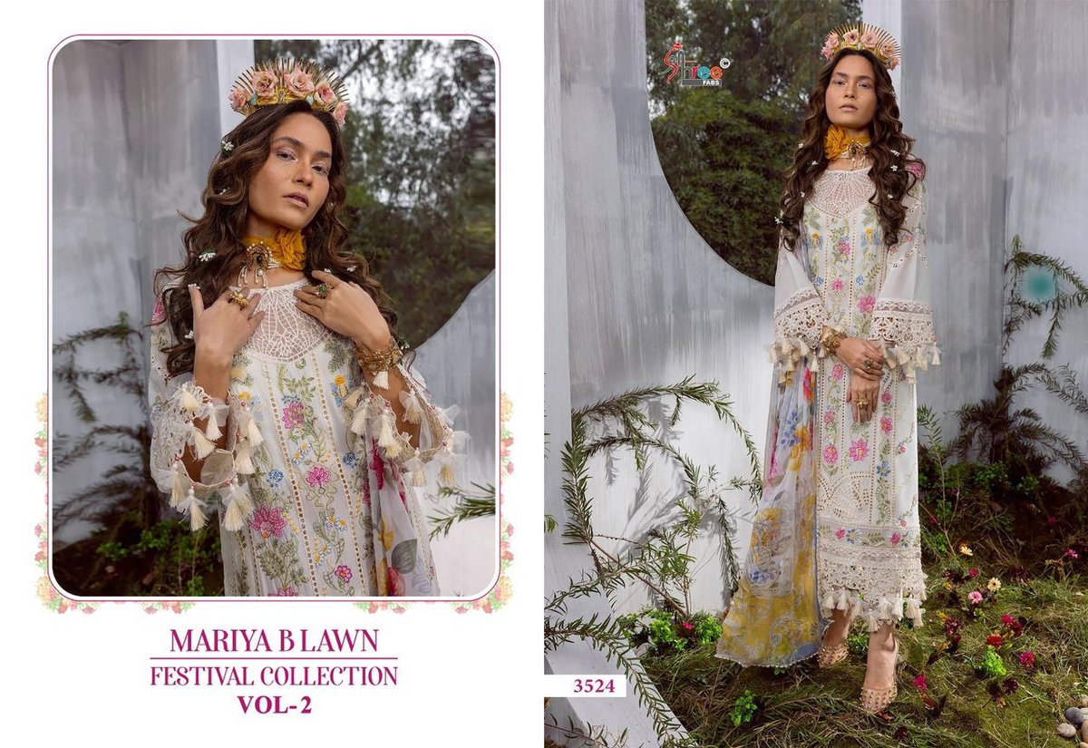 SHREE FAB MARIYA B LAWN FESTIVAL COLLECTION VOL-2 3521 TO 3526 4